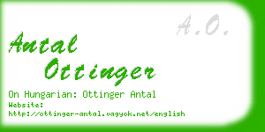 antal ottinger business card